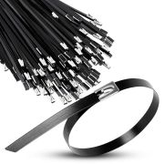 Хомут кабельный 4.6х100 сталь ANSI 304 с покрытием TOKOV ELECTRIC TKE-HM304-4.6-100-C/100