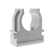 Держатель для труб (клипса) d25мм для монтажн. пистолета сер. (уп.100шт) TOKOV ELECTRIC TKE-LC-25-ZP-C06/100