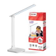Светильник светодиодный настольный ССО 02Б 10Вт 4000К 625лм сенсор-диммер адаптер бел. IN HOME 4690612013473