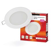 Светильник светодиодный RLP-VC 6Вт 6500К IP40 420лм 230В 95мм круглый встраив. панель бел. IN HOME 4690612024516