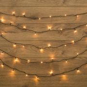 Гирлянда светодиодная «Твинкл Лайт» 15м 120LED тепл. бел. 6.9Вт 220-240В IP20 с контроллером 8 режимов провод ПВХ темн. зел. Neon-Night 303-056