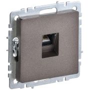 Розетка компьютерная СП RJ45 кат.5E BRITE РК10-БрТБ механизм бронза IEK BR-K10-1-K45
